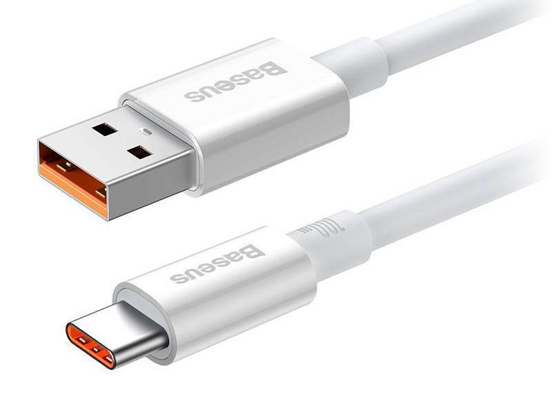 BASEUS Superior Series USB-USB-C,kábel, 100W, 2 m (fehér)